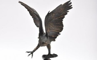 After Jules Moignez, French (1835-1894), Eagle, bronze