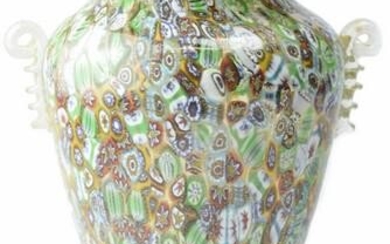 Amedeo Rossetto - Murano glass vase Murrine signed