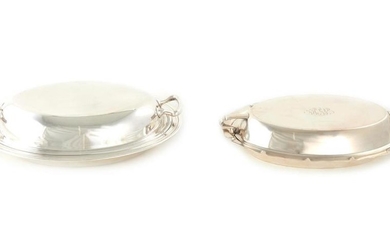 American silver covered entree dishes (2pcs)