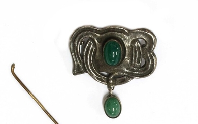 An Arts & Crafts silver brooch/pendant, by Murrle Bennett & Co.