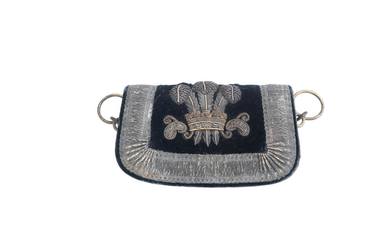 An Officer's Embroidered Flap Pouch To The Castle Martin Yeomanry (Pembrokeshire), Circa 1860-1901