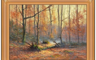 Andre Balyon Original Oil Painting On Canvas Autumn Landscape Signed Framed Art