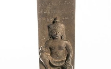Antique 18th Century Bayon Style Khmer Stone Hanuman