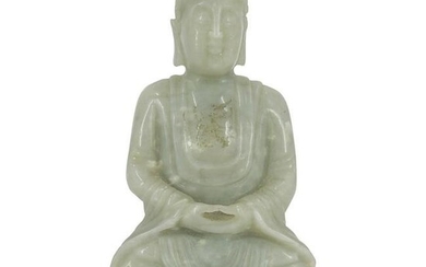 Antique Chinese Jade Carved Buddha
