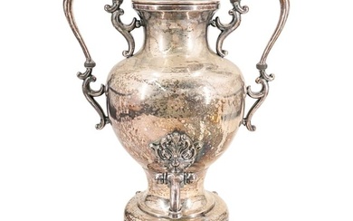 Antique English-Style Silver Plate Tea Urn / Samovar