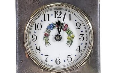 Antique Gorham sterling travel clock