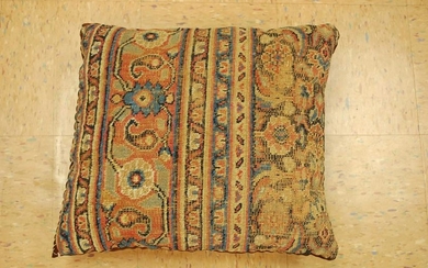Antique Hand Made Of Caucasian Pillow Cushion Rug Hand