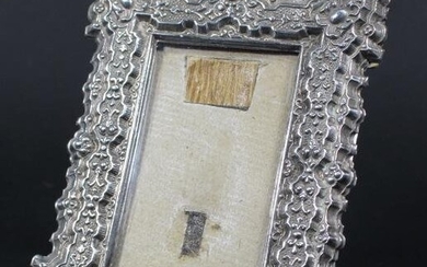 Antique Sterling Repousse Picture Frame