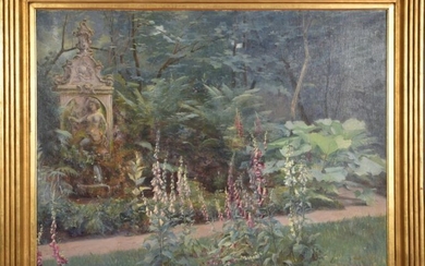 Auguste Michel Nobillet (1850-1914). Fontaine... - Lot 52 - Conan Hôtel d’Ainay