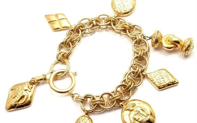 Authentic! Vintage Chanel Gold Tone Large Chunky Charm