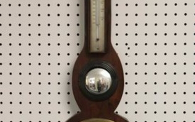 Banjo Barometer/Thermometer, Rosewood case