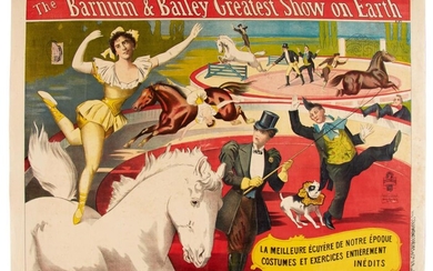 Barnum & Bailey Circus | An authorized French redrawing of an original Strobridge lithograph