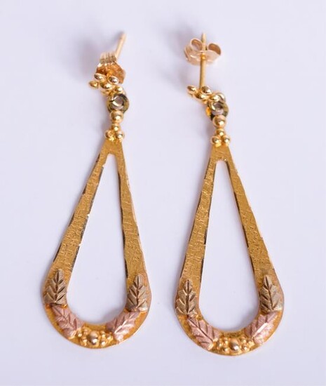 Black Hills Gold Co. Yellow & Rose Gold Earrings