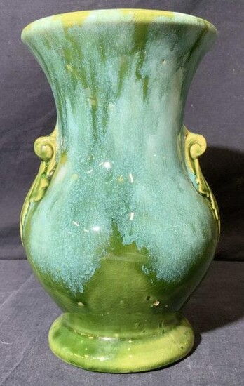 Blue and Green Toned Ceramic Vase