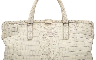 Bottega Veneta Bone Crocodile Frame Bag Condition: 4 16"...
