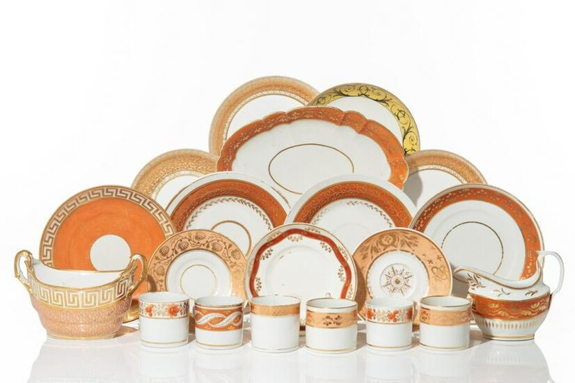 COLLECTION OF ASSORTED REGENCY PORCELAIN DISHES