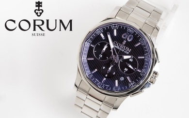 CORUM montre-bracelet chrono automatique d'origine modèle "Admiral's Cup Chrono Legend 42dp" avec bracelet et fermoir...