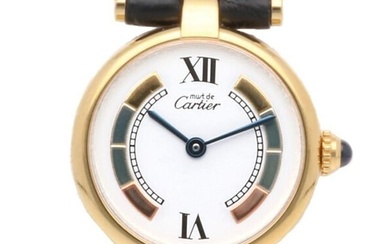 Cartier Must Vermeil 590004 Quartz Gold Plated Ladies Watch Pre-Owned