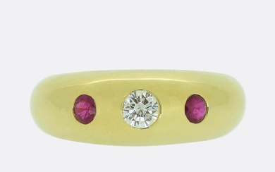 Cartier Vintage Ruby and Diamond Gypsy Ring