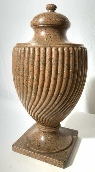 Carved Marble Urn Shaped Finial