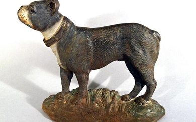 Cast Iron Doorstop in the form of a Boston Terrier