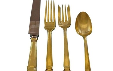 Castilian by Tiffany and Co. Sterling Silver Flatware Service Set 6 Vermeil