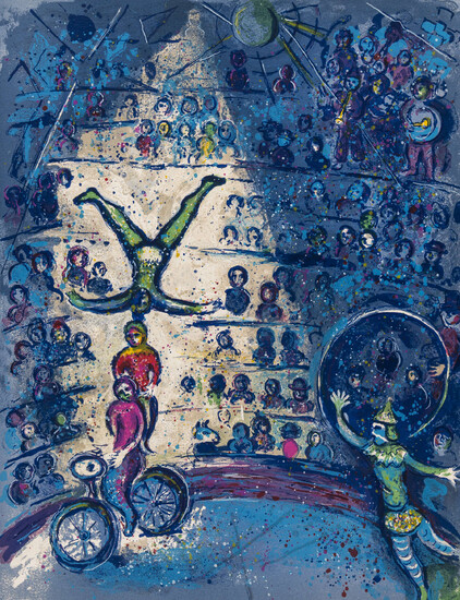 Chagall (Marc) Cirque, one of 270 copies on Arches signed by the artist, 38 lithographs, 23 colour, Paris, Tériade Éditeur, 1967.