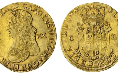 Charles II (1660-1685), Second Hammered Issue, Unite, April - October 1662