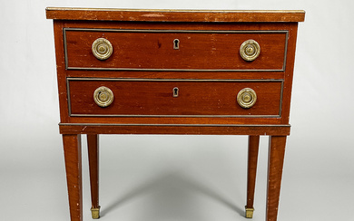 Chest of drawers/bedside table, late Gustavian-style, 20th century.