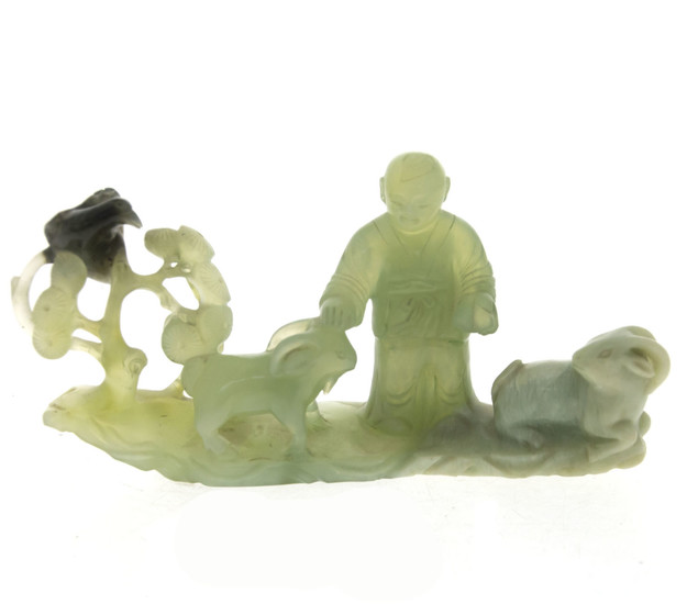 Chinese Carved Jade Sculpture.