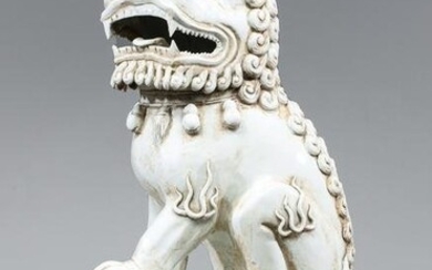 Chinese Ceramic Blanc de Chine Guardian Lion