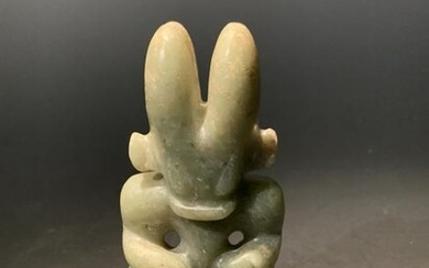 Chinese Hongshan Culture Jade Carving of God