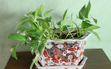 Chinese Porcelain Planter and Under Tray