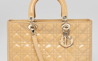Christian Dior Beige Cannage Quilted