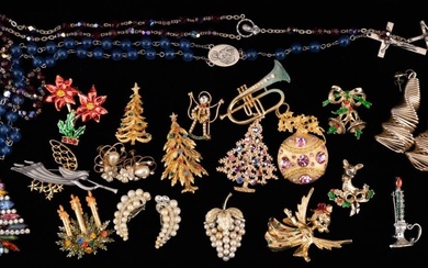 Christmas, Rosary and Vintage Jewelry