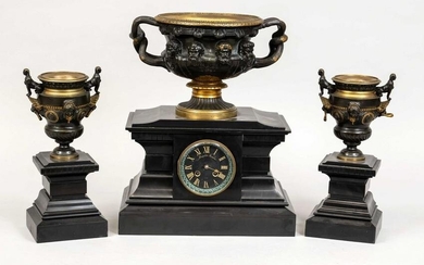 Clock set with grandiose bowl