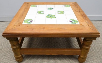 Coffee Table with Tile Top