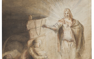 Constantijn Daniel van Renesse (Maarssen 1626-1680 Eindhoven), The angel warning Joseph to flee to Egypt