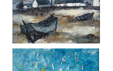 Continental School, Boats in a harbor (2)