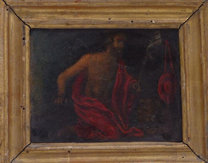 Der heilige Hieronymus als Buesser, Italien, 17. Jh.