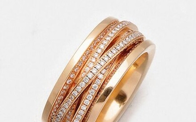 Diamond band ring by the designer Hans Krieger