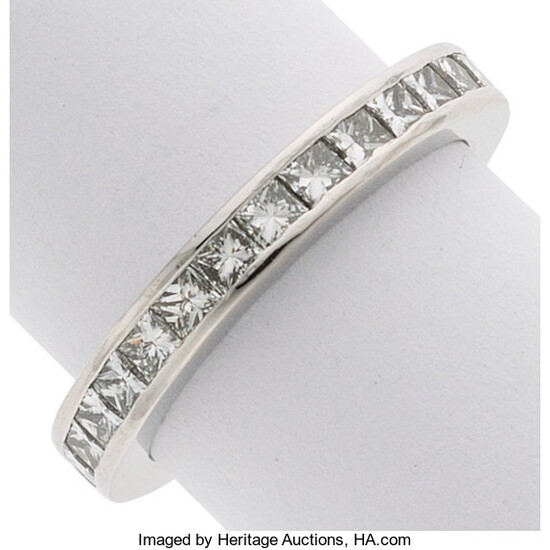 Diamond, White Gold Eternity Band The eternity band features...
