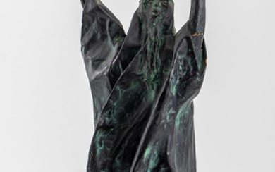 Douglas Staten Moses Figure Papier Mache Sculpture