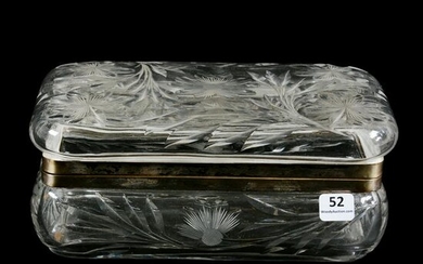 Dresser Box, American Brilliant Cut Glass