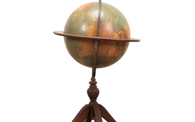 EARLY 20TH CENTURY JOHNSTON GLOBE ON STAND