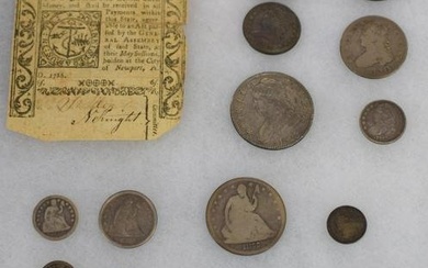 EARLY US CURRENCY AND COINS