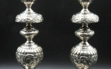 Early 19th C. Sterling Silver Candlesticks