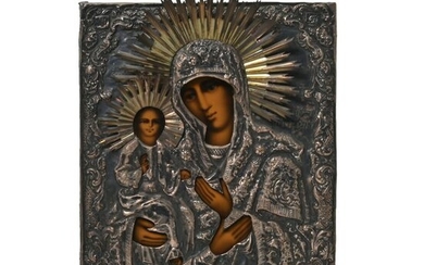 Eastern Orthodox Icon Virgin Mary and Infant Christ.