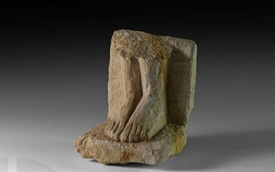 Egyptian Lower Legs from an Unfinished Figure