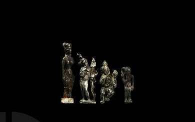 Egyptian Silver Statuette Collection